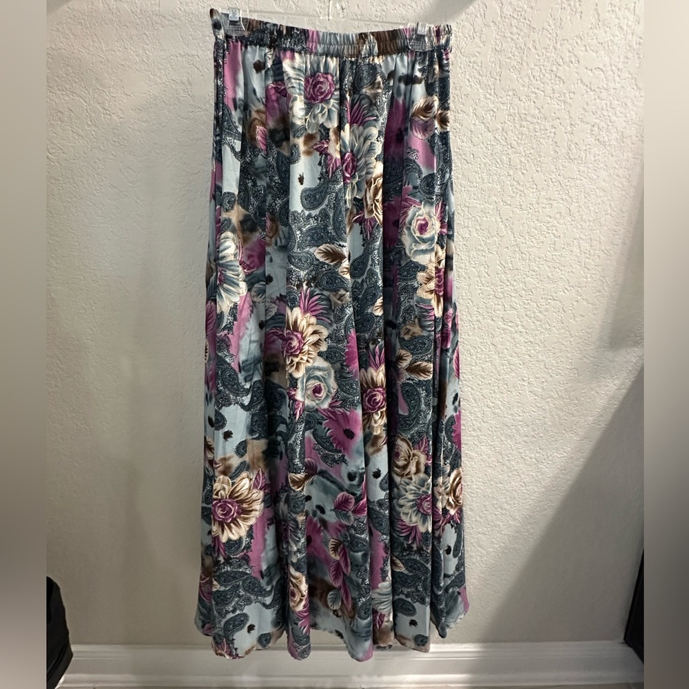 Mix Nouveau floral maxi skirt